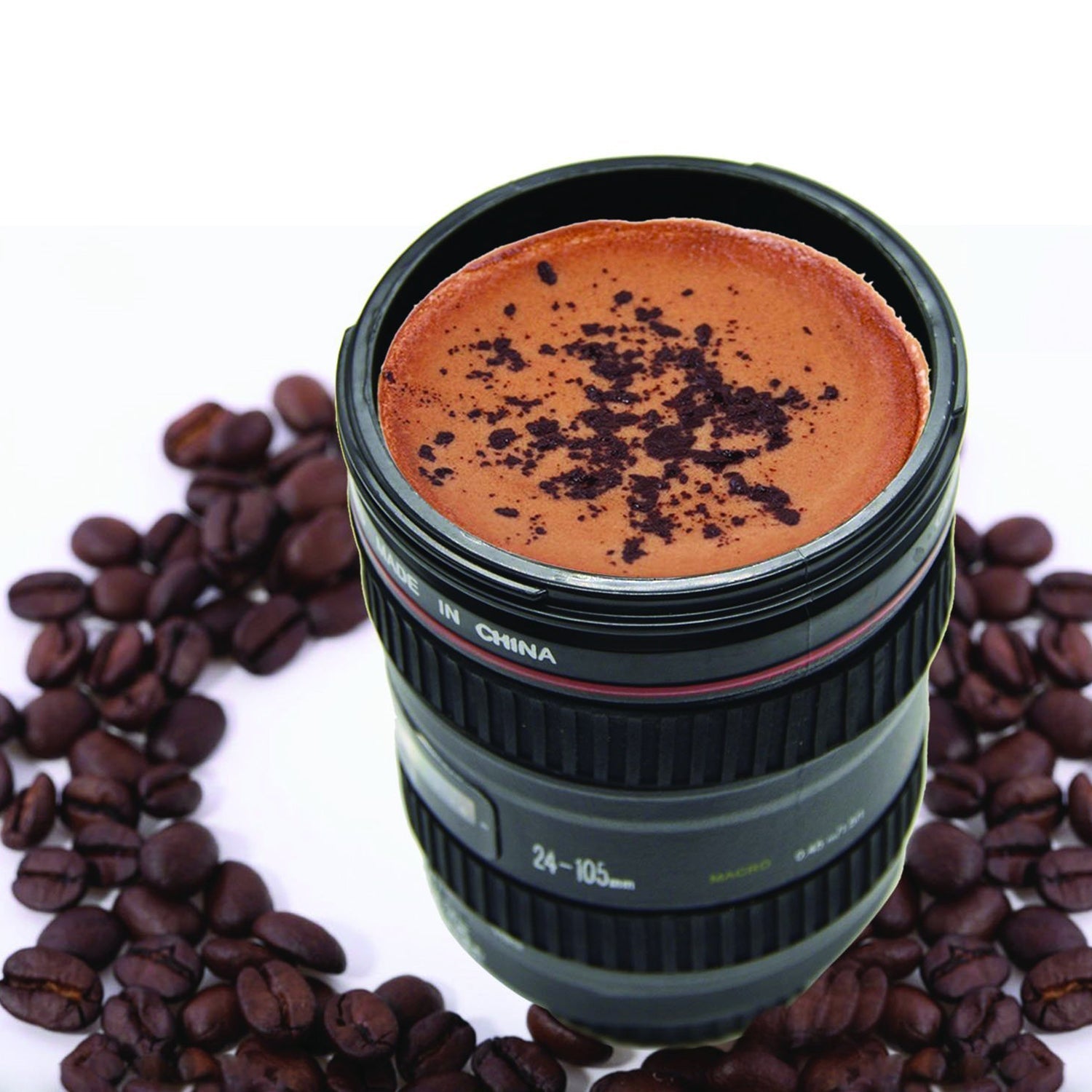 4763 Plastic Camera Lens Stainless Steel Coffee Mug 4763 Plastic Camera Lens Stainless Steel Coffee Mug